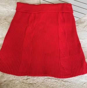 OLD NAVY Girls Red Cable Knit Skirt - SZ XL